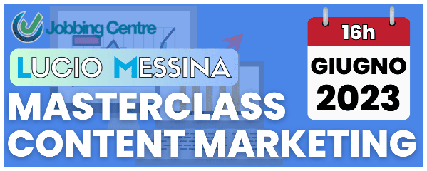 Certificate MasterClass Content Marketing Jobbing Centre Gennaro Tello